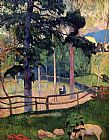 Paul Gauguin Nostalgic Promenade painting